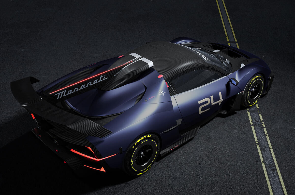 Maserati MC Xtrema rear three quarter raised Maserati MC Xtrema rear three quarter raised