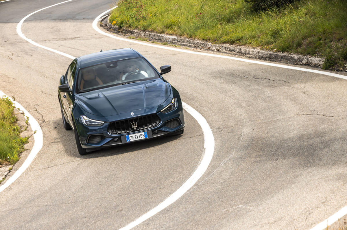 Maserati Ghibli front cornering Maserati Ghibli front cornering
