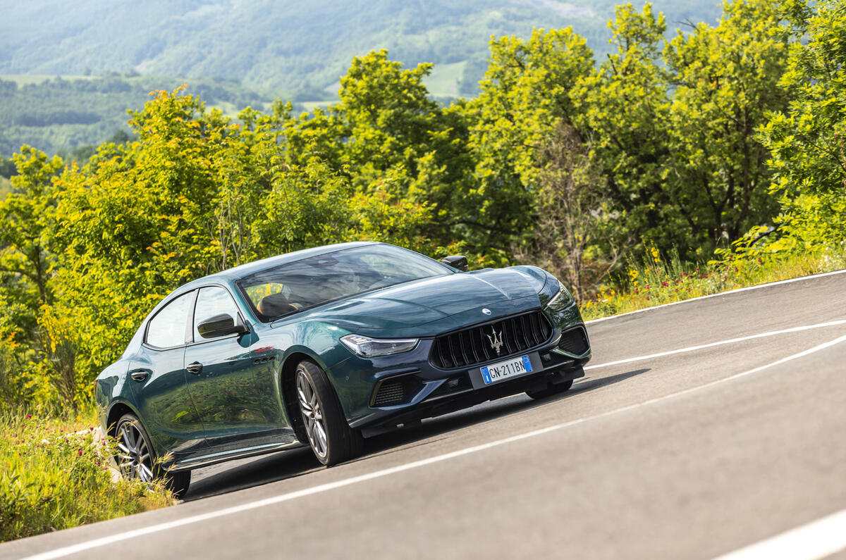 Maserati Ghibli hard cornering Maserati Ghibli hard cornering