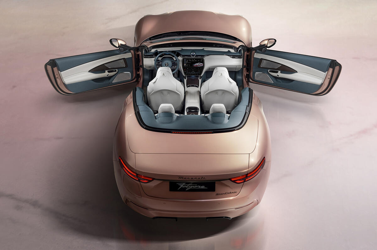 Maserati Grancabrio Folgore both doors open Maserati Grancabrio Folgore both doors open