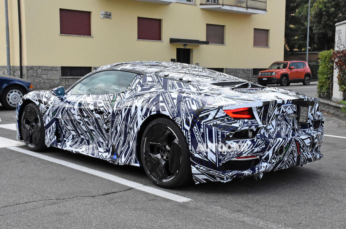 Maserati MC20 spy photos - parked Maserati MC20 spy photos - parked
