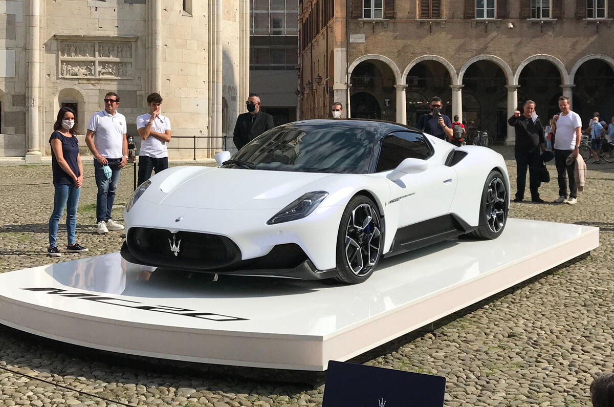 Maserati MC20 static front three quarters Maserati MC20 static front three quarters