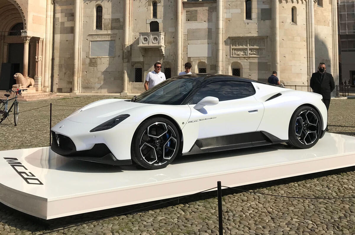 Maserati MC20 static side Maserati MC20 static side