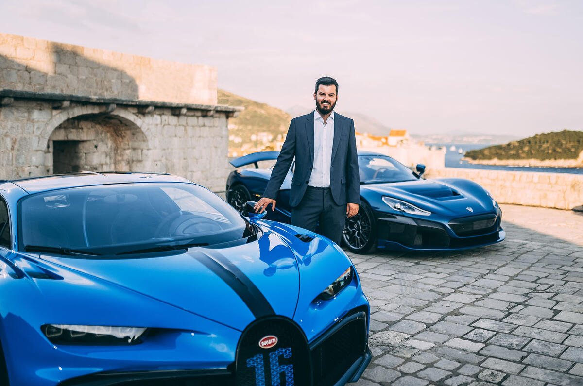 Mate Rimac with Bugatti Chiron Rimac Nevera