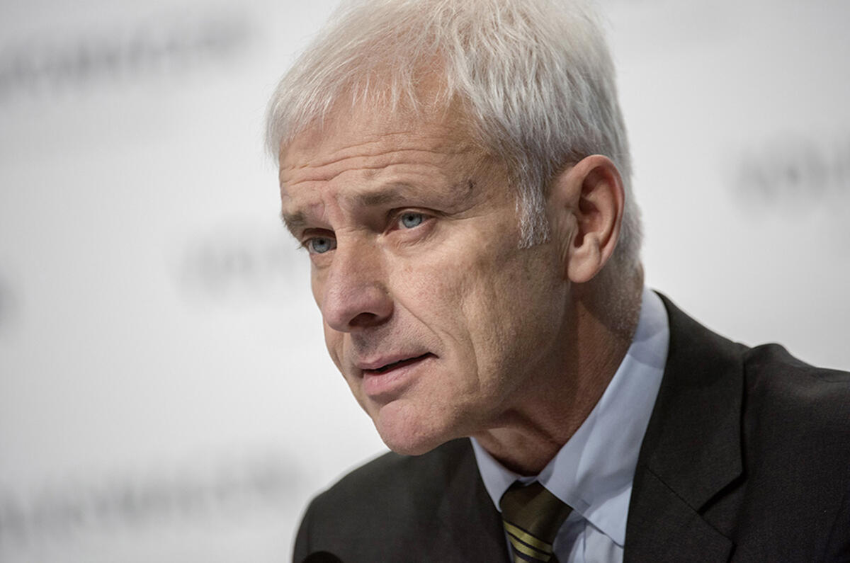 VW loss profits emissions Mattias Muller