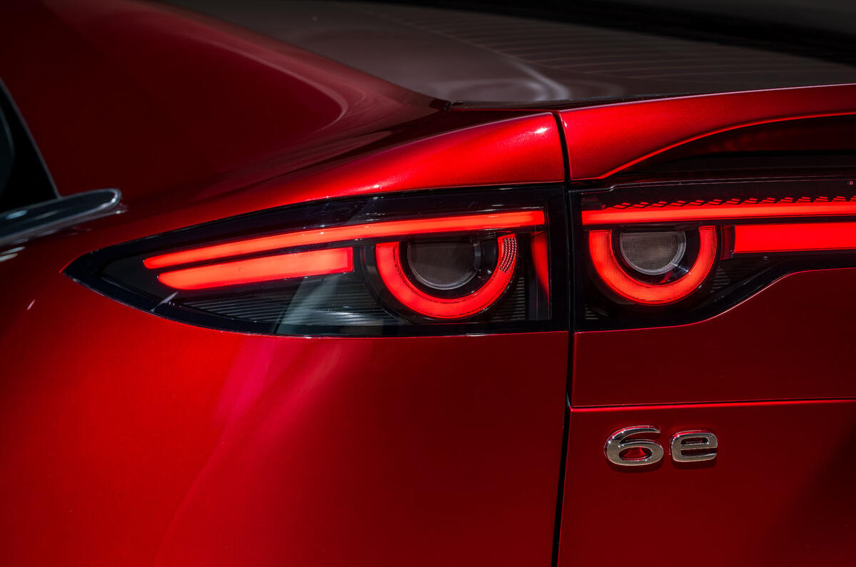 Mazda 6e 2026 rear light detail Mazda 6e 2026 rear light detail