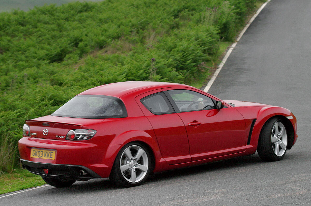 Mazda RX 8 rear three quarter