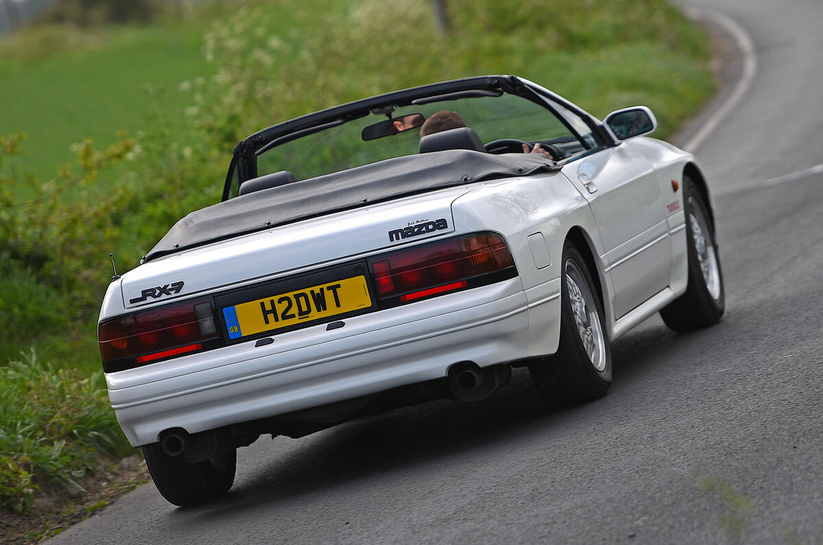 Mazda RX7 rear three quarter Mazda RX7 rear three quarter