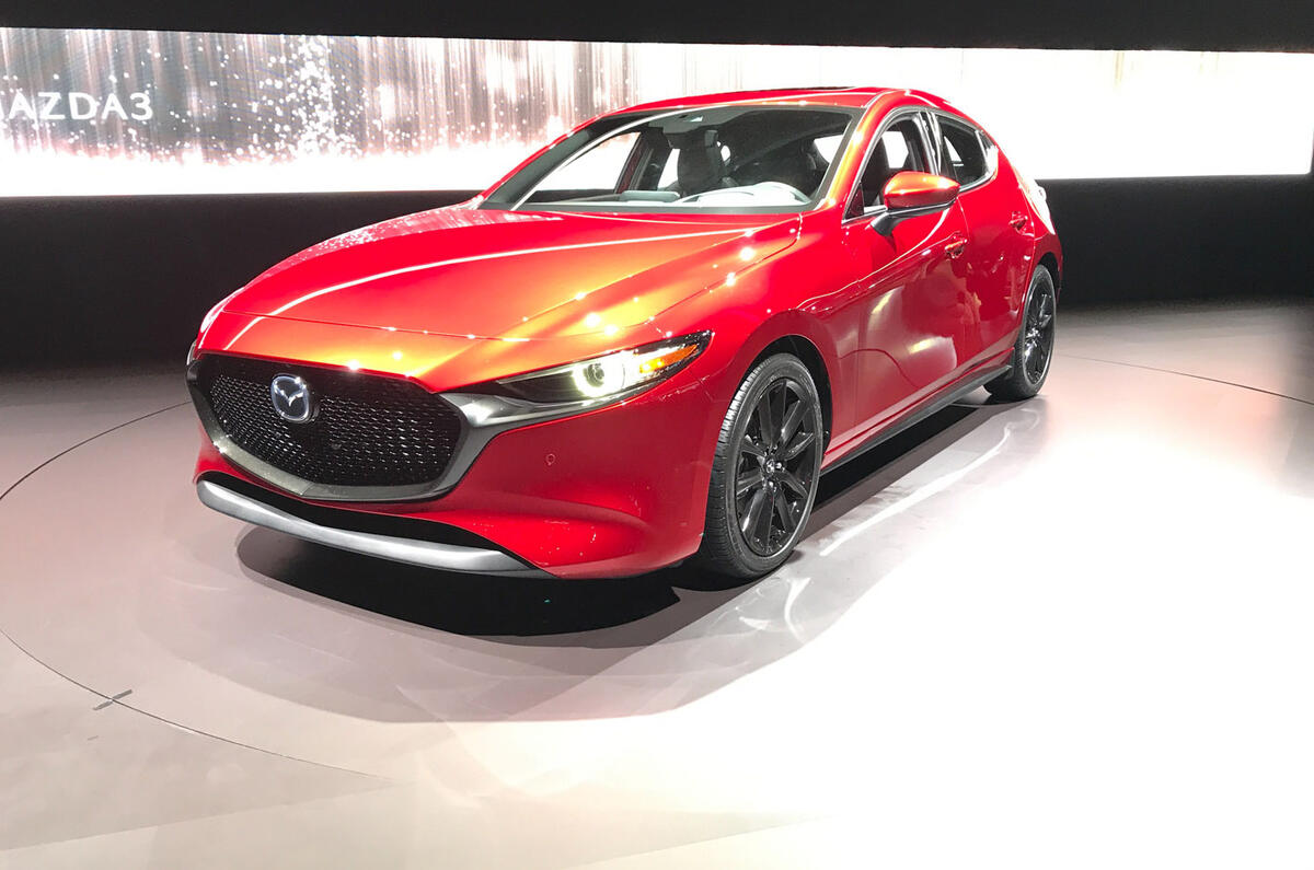 Mazda 3 2018 official reveal - LA show floor static front