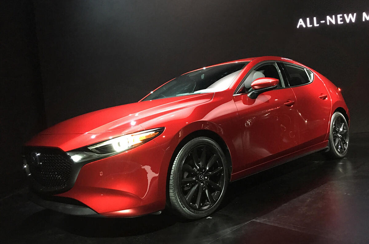 Mazda3 2018 LA Show official reveal - stand photo