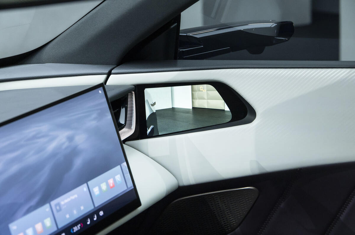 Mazda CX 6E interior mirror screen