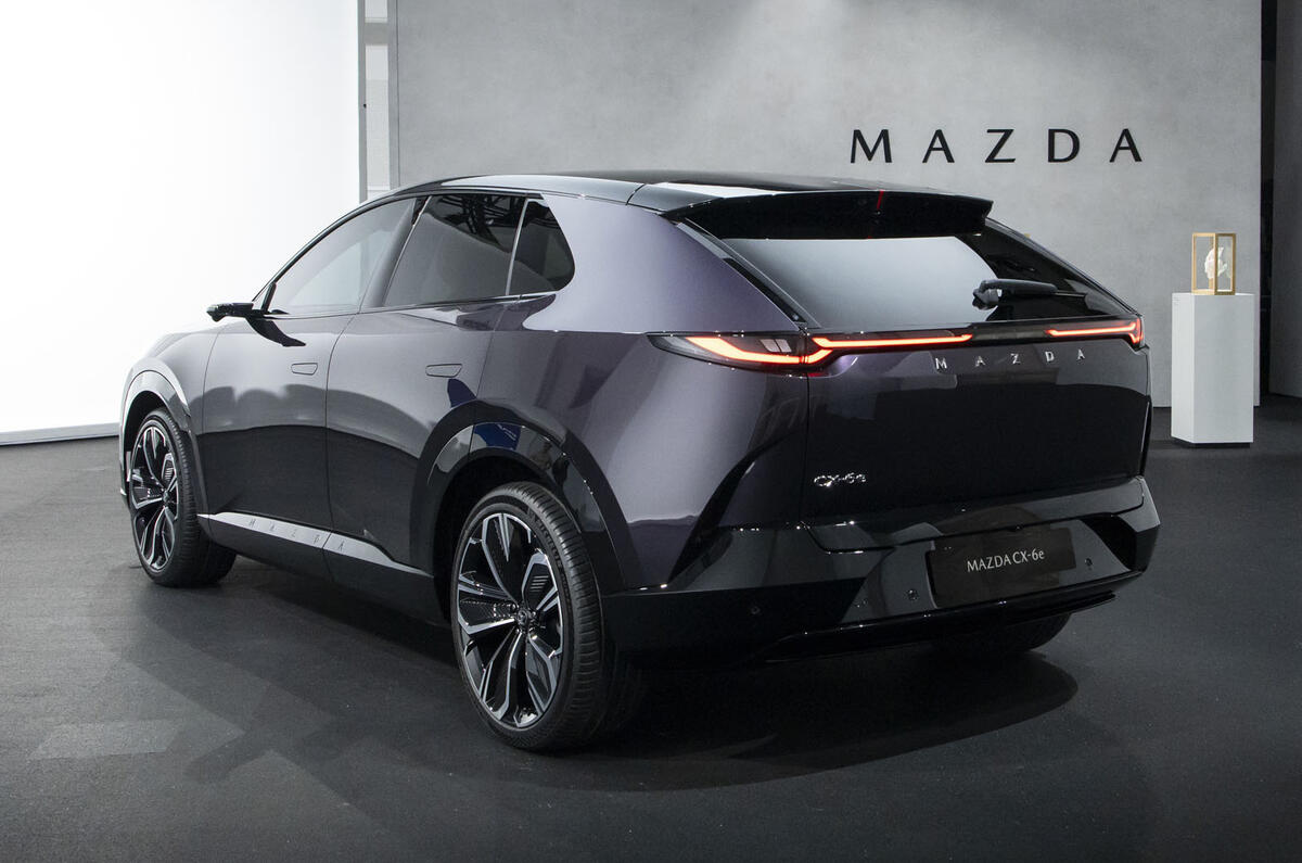 Mazda CX 6E rear 3 4