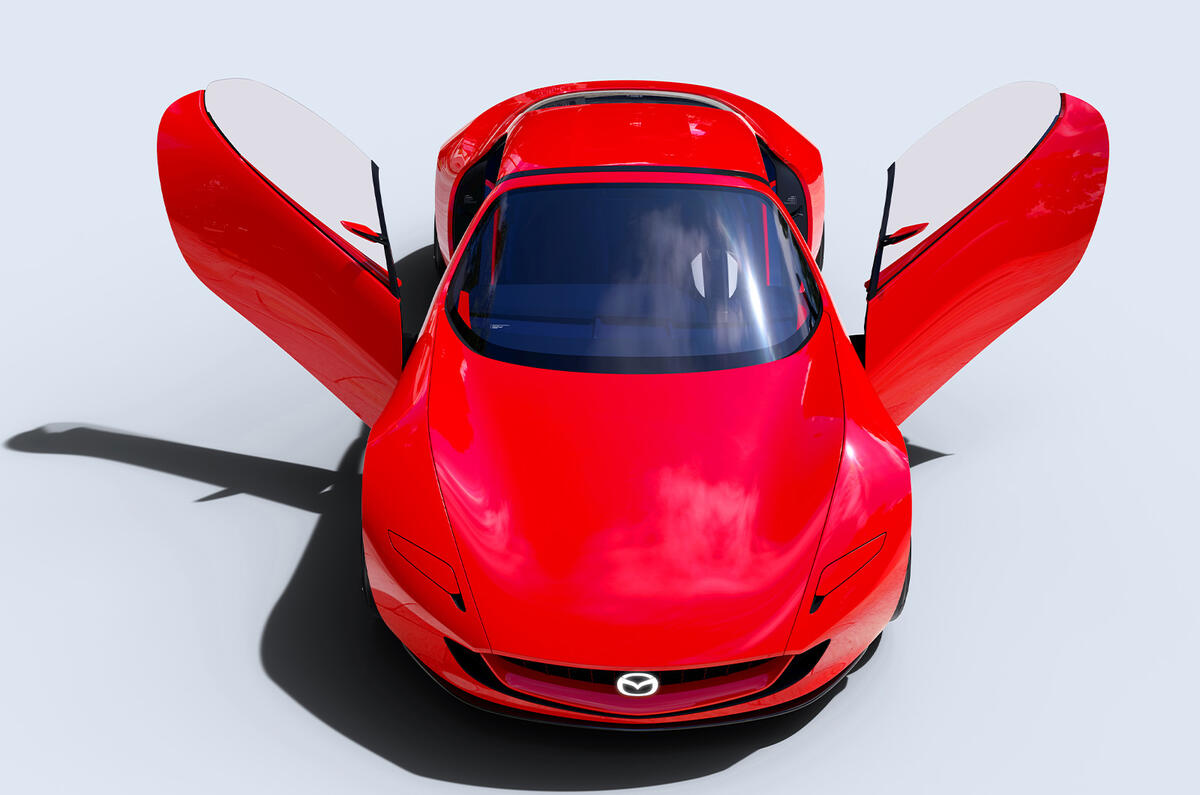 Mazda Iconic concept doors open Mazda Iconic concept doors open