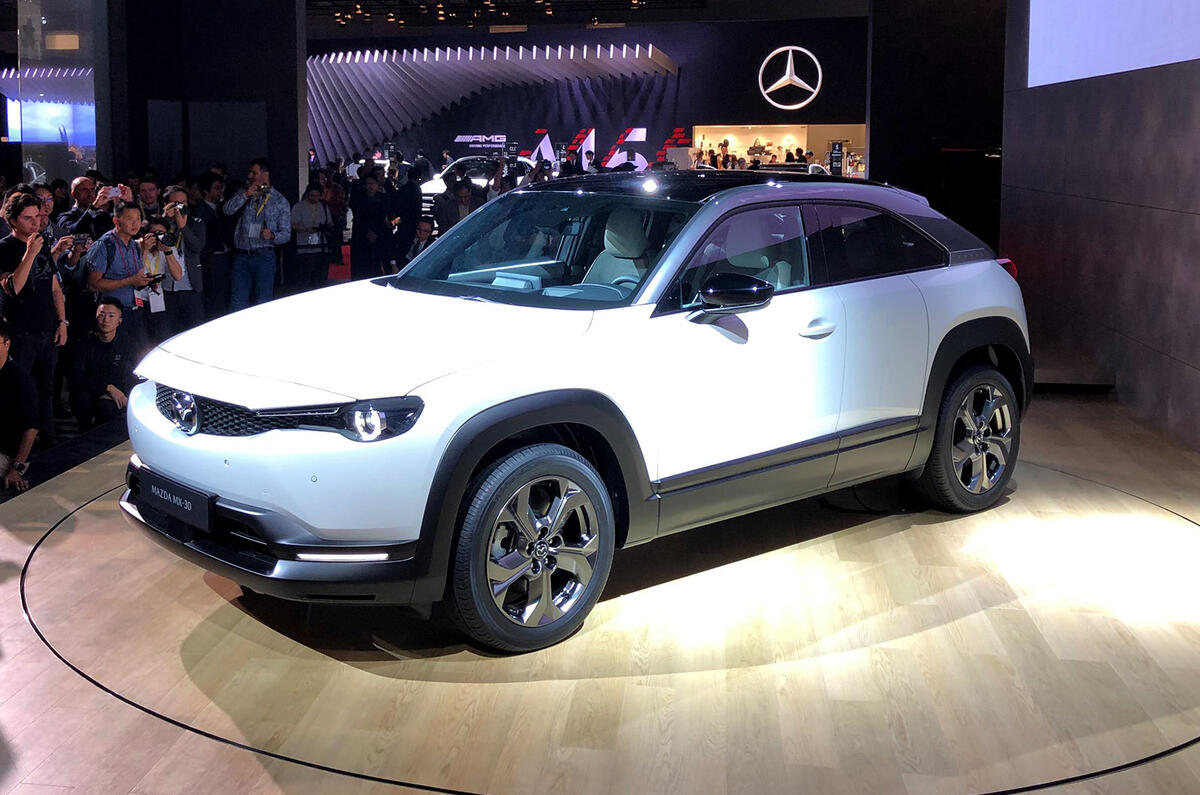 Mazda MX-30 at Tokyo motor show - side