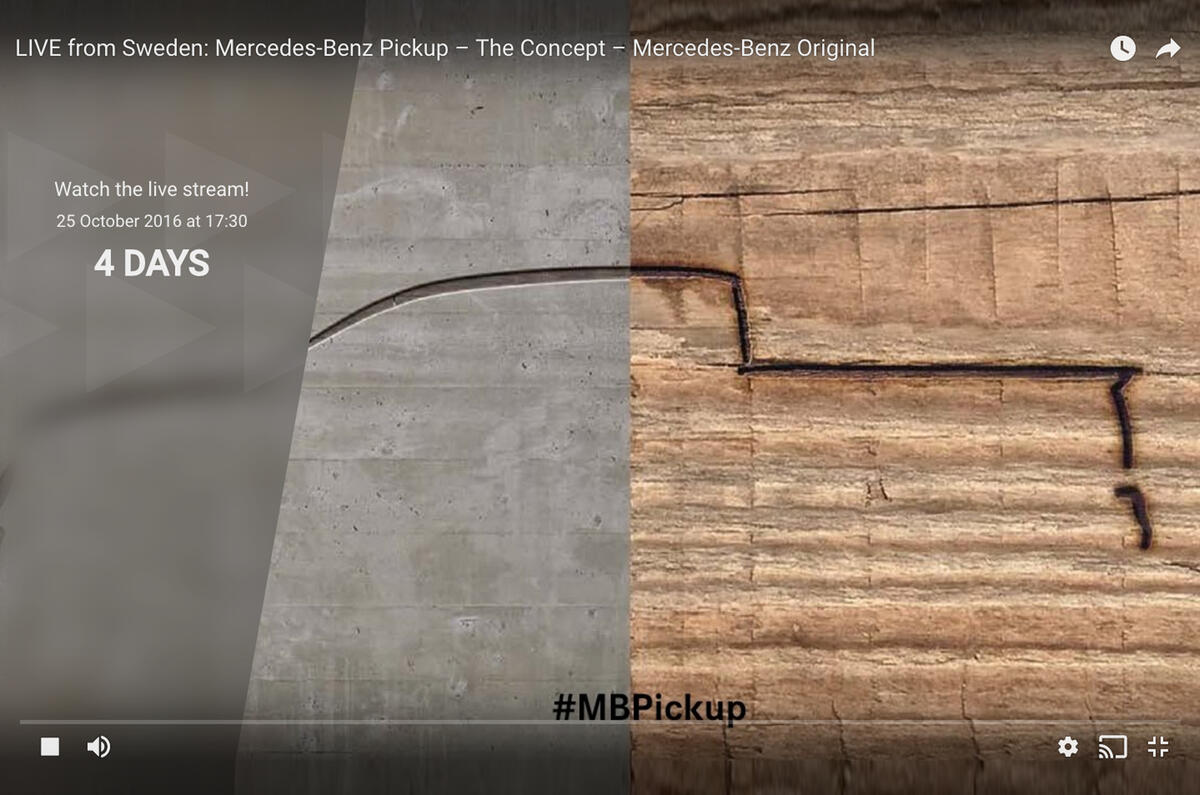 Mercedes-Benz reveals unveil date for pickup truck concept