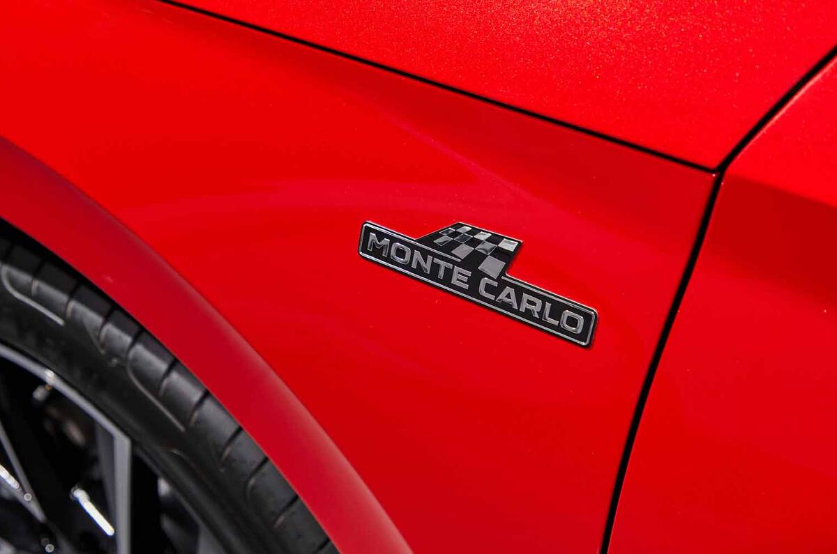 Skoda Scala Monte Carlo badge