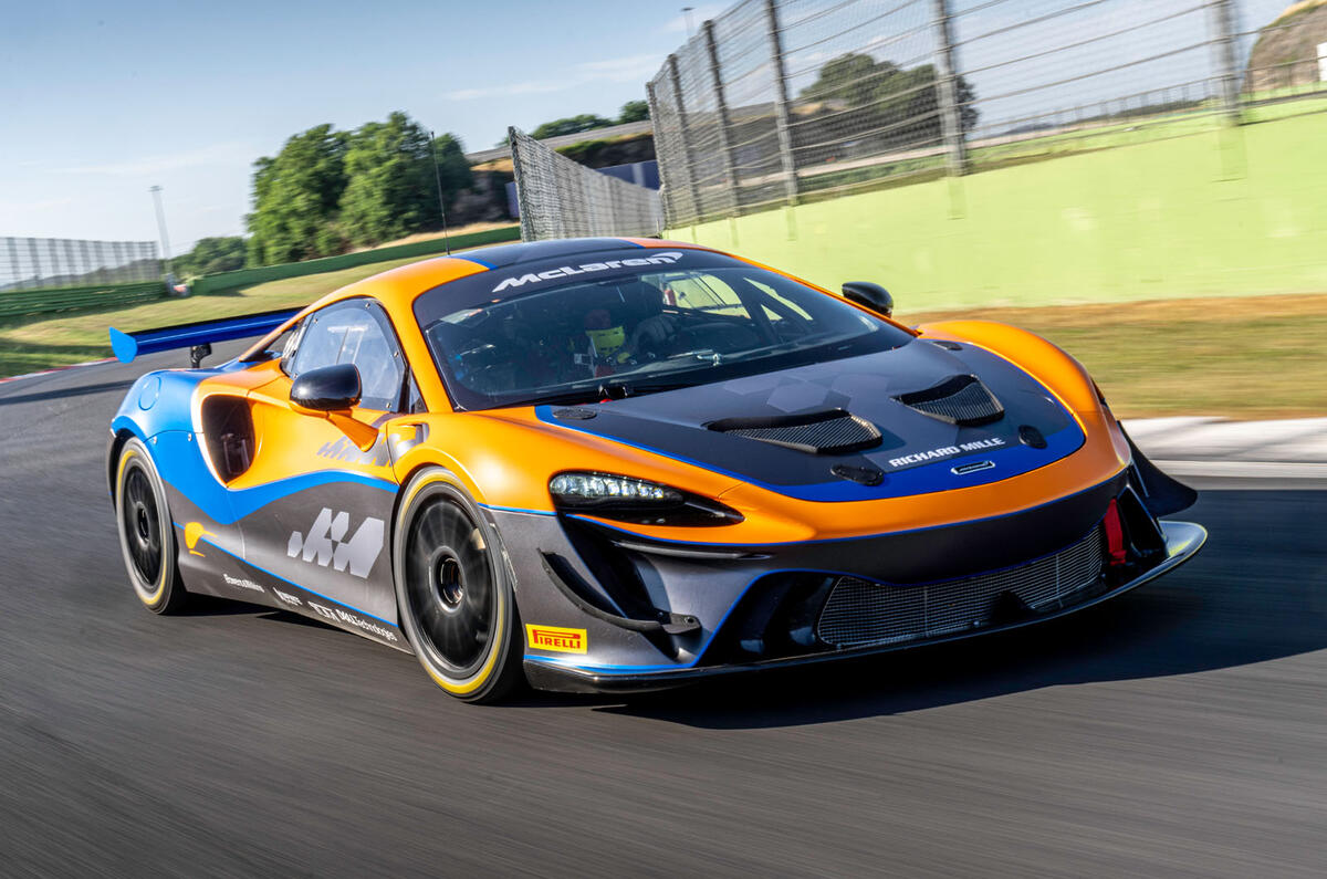 McLaren Artura GT4 front driving McLaren Artura GT4 front driving