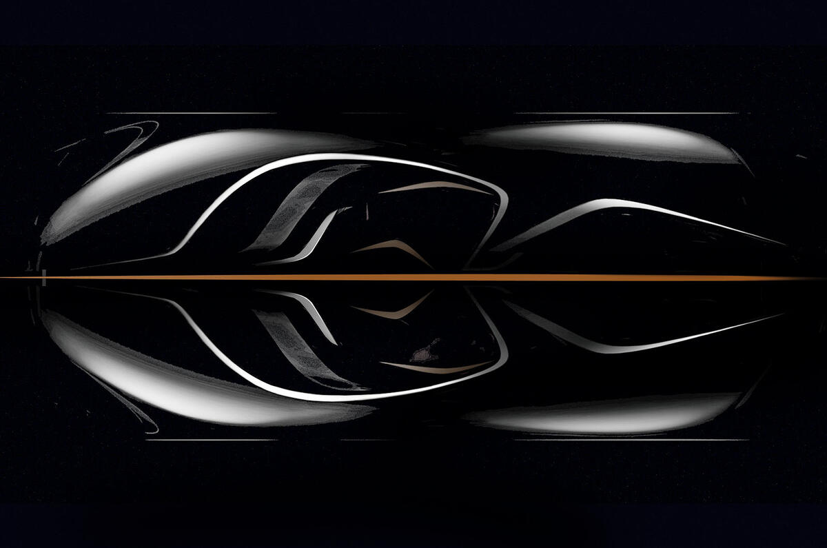 New McLaren F1: official overhead view