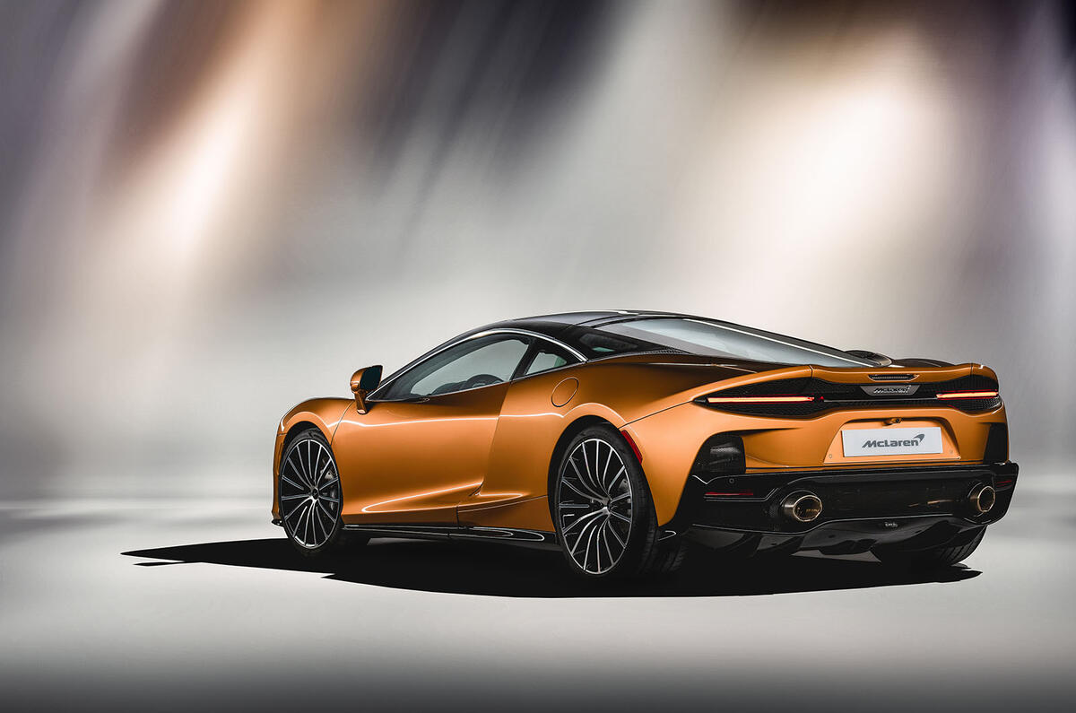 McLaren GT rear three quarters