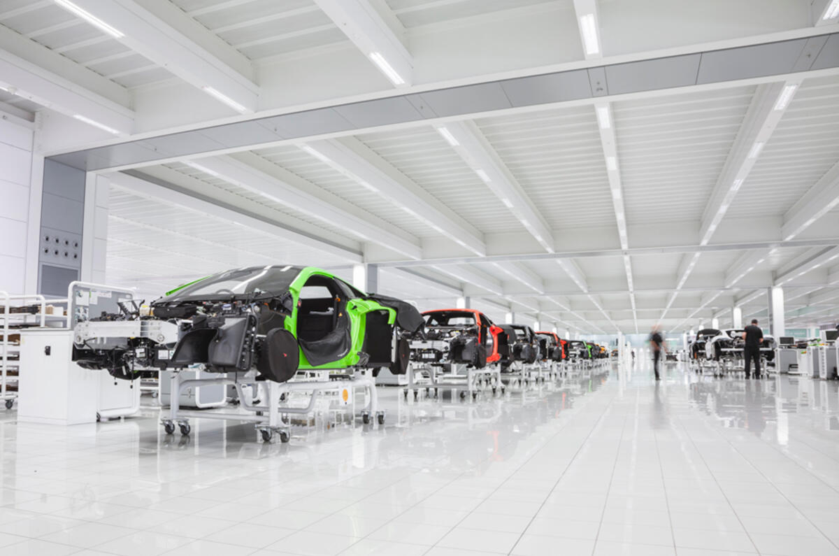 One of the 32 production processes a McLaren goes through