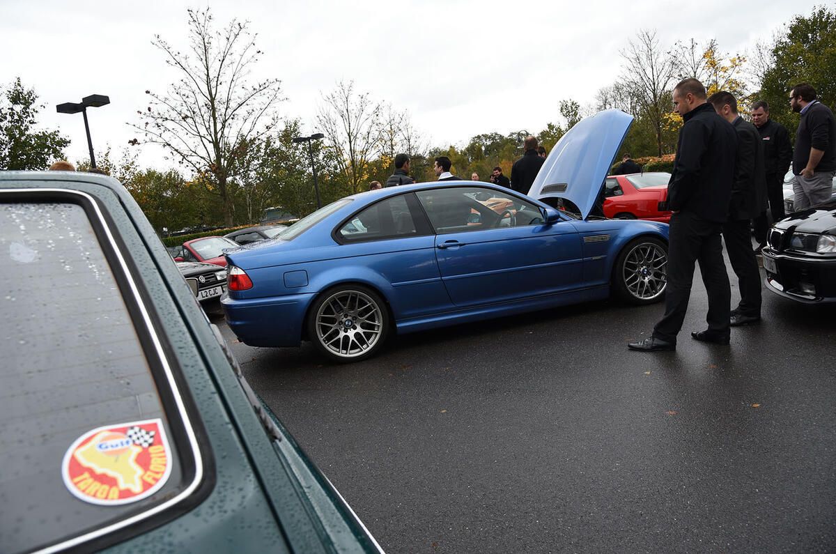 The cars of McLaren's workers