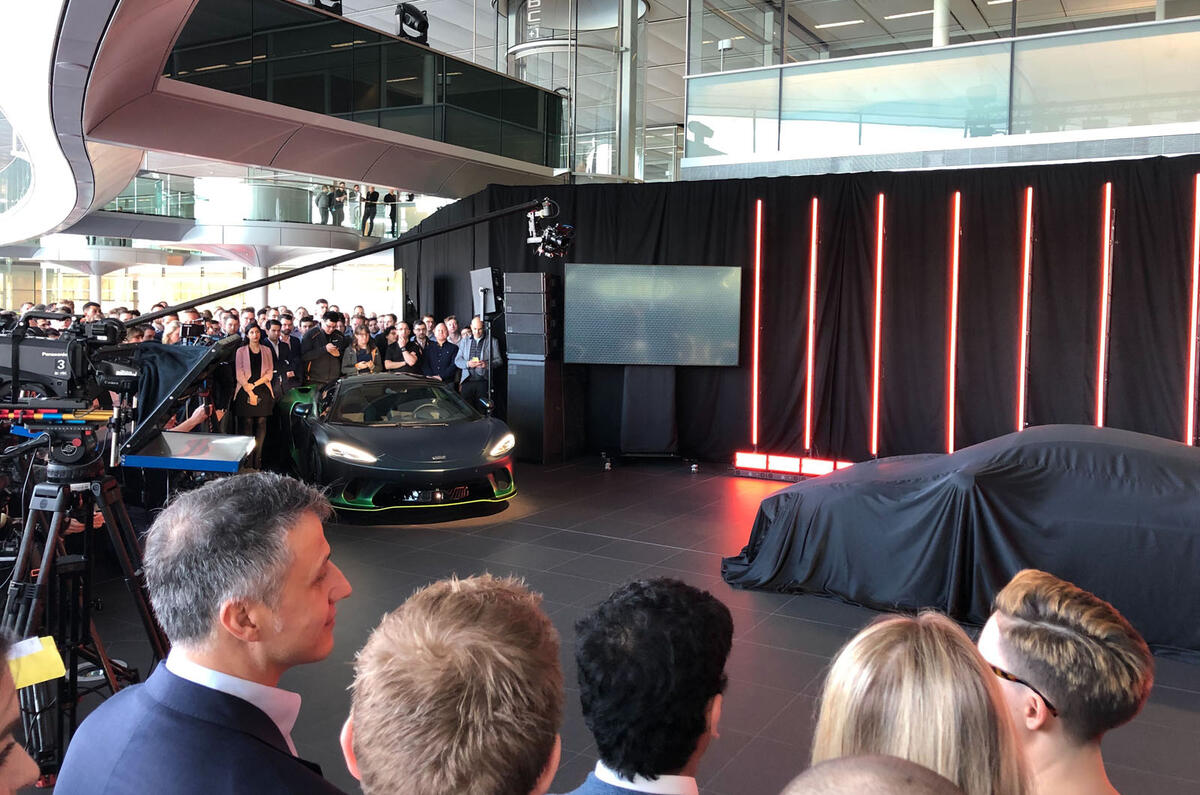 McLaren 765LT reveal - crowd McLaren 765LT reveal - crowd