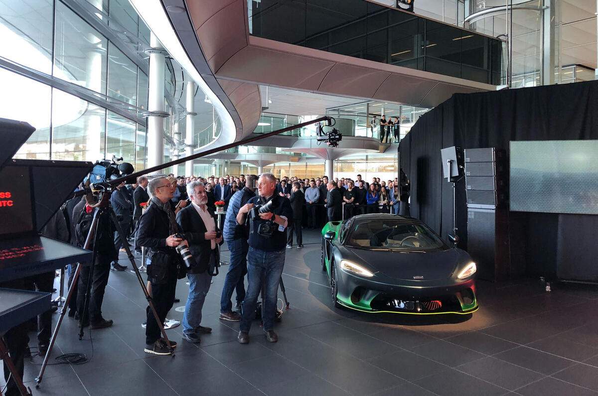 McLaren 765LT reveal - gathered press McLaren 765LT reveal - gathered press
