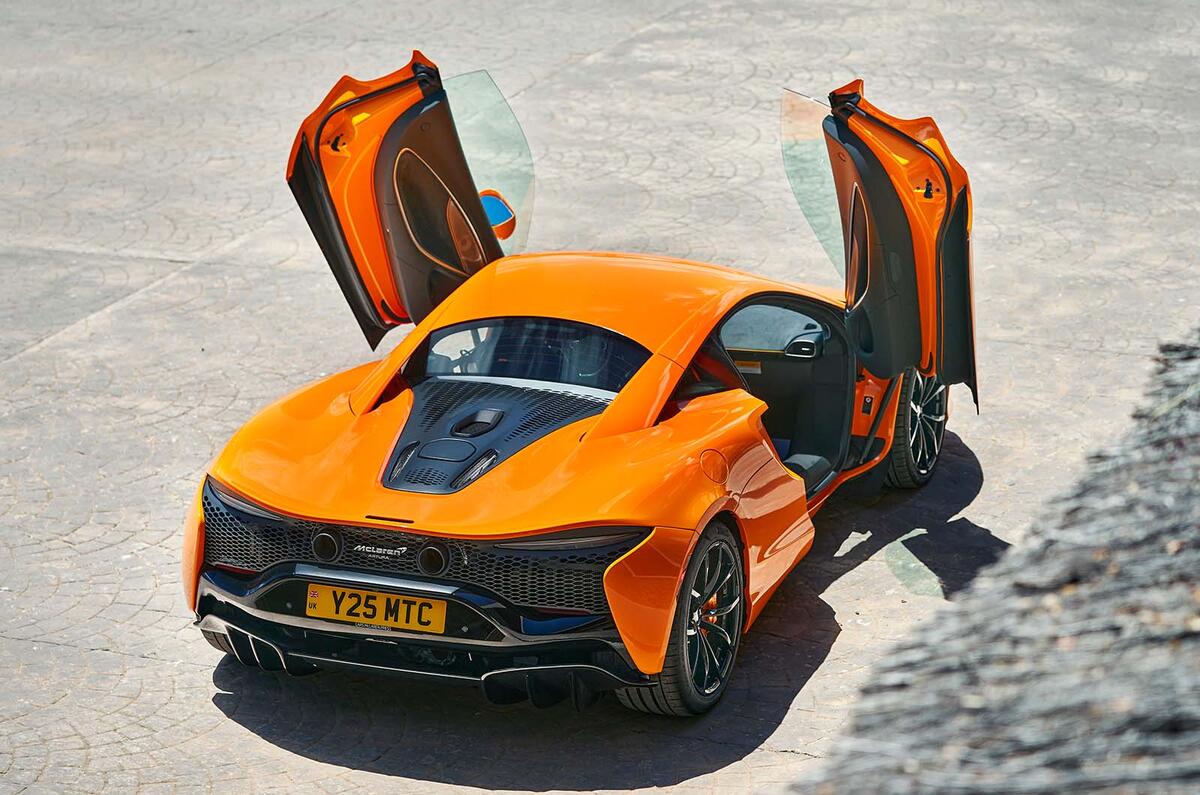 McLaren Artura rear three quarter