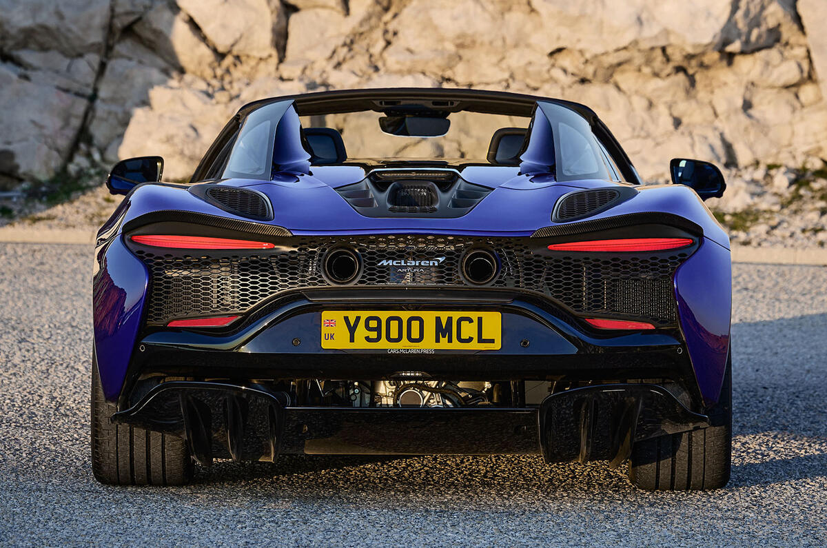 McLaren Artura Spider rear McLaren Artura Spider rear