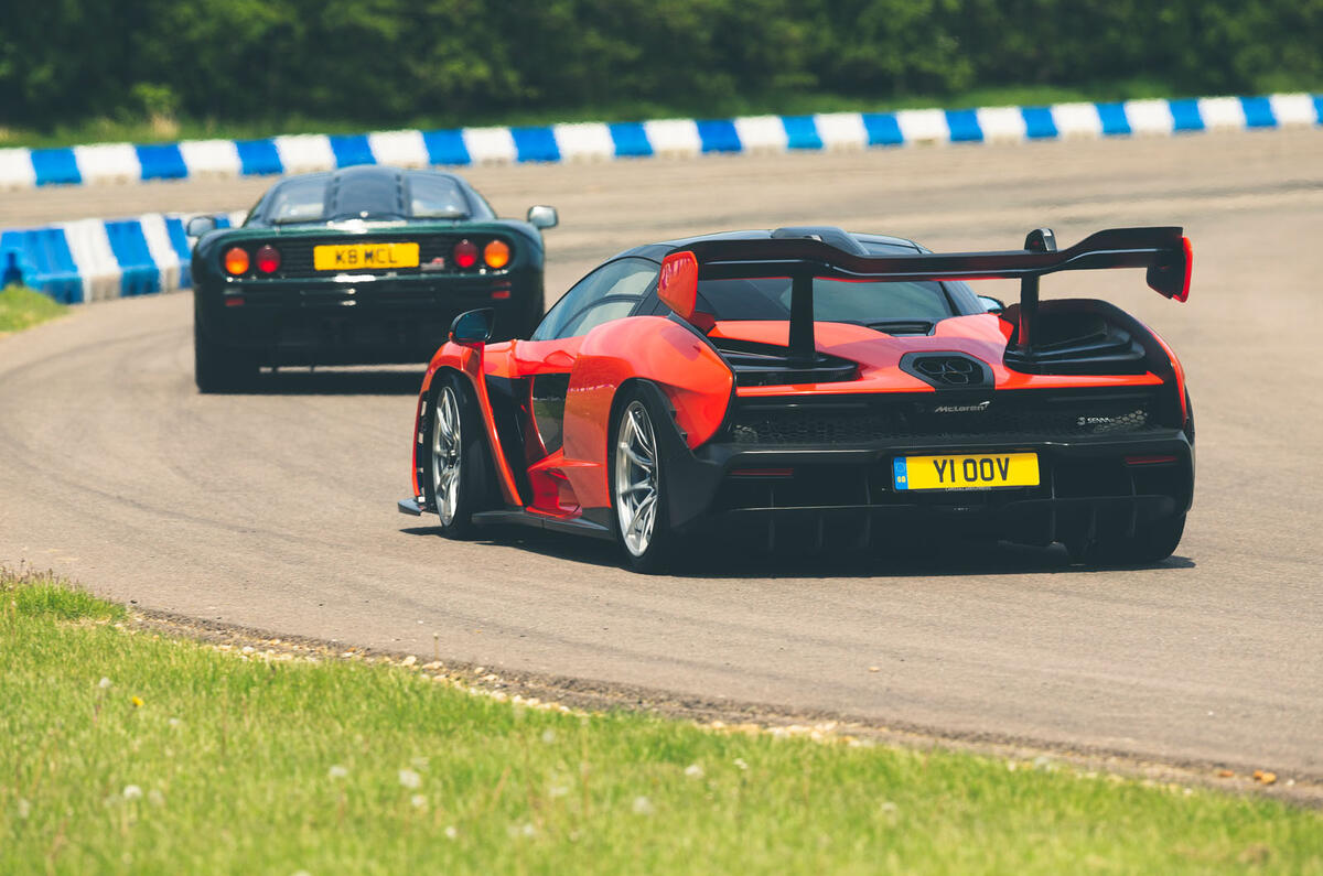 McLaren generations - Senna chasing F1 rear McLaren generations - Senna chasing F1 rear