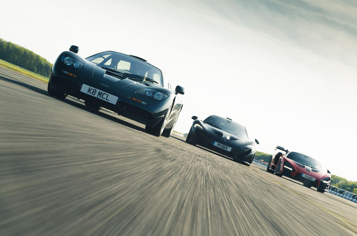 McLaren generations - rolling triple McLaren generations - rolling triple