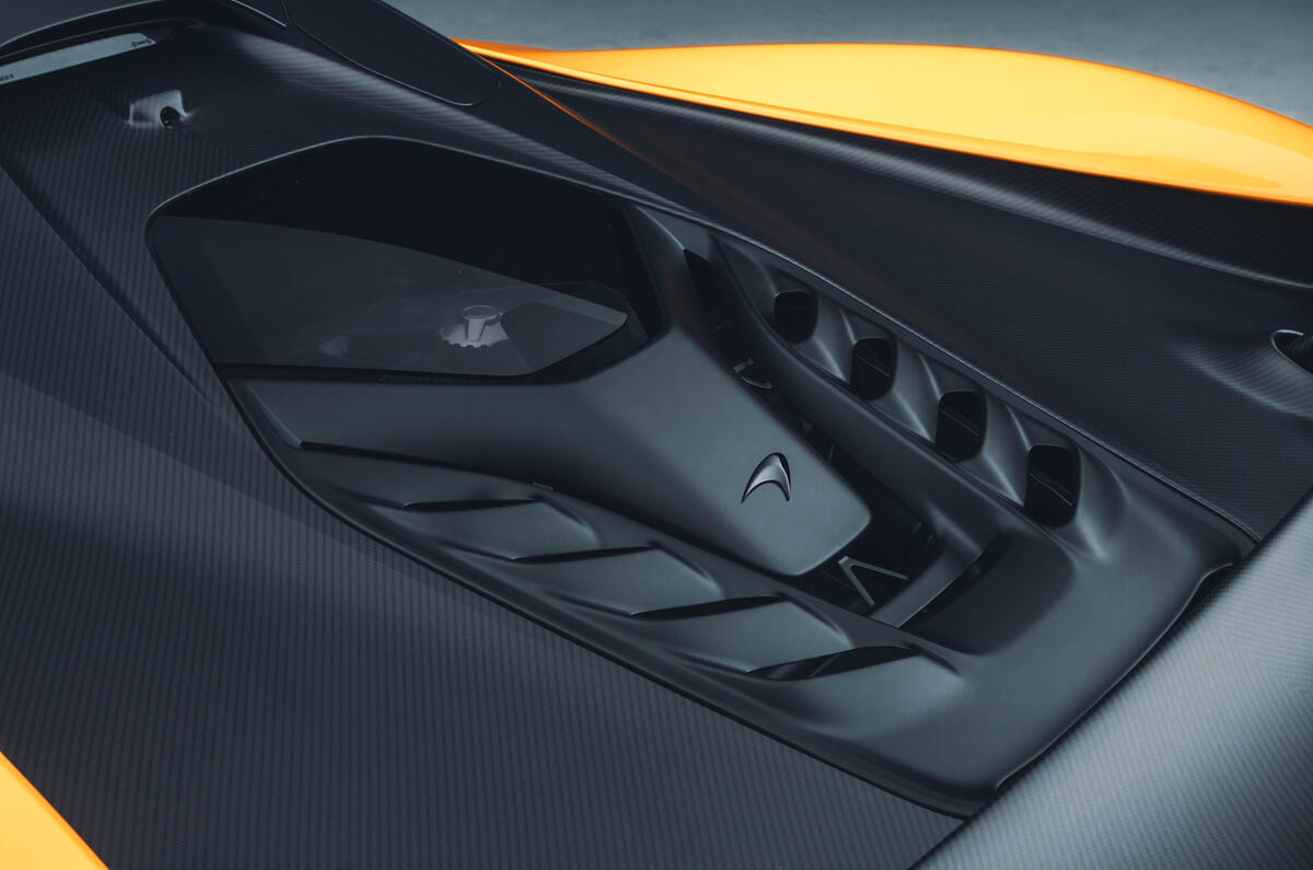 McLaren W1 revealed engine cover McLaren W1 revealed engine cover