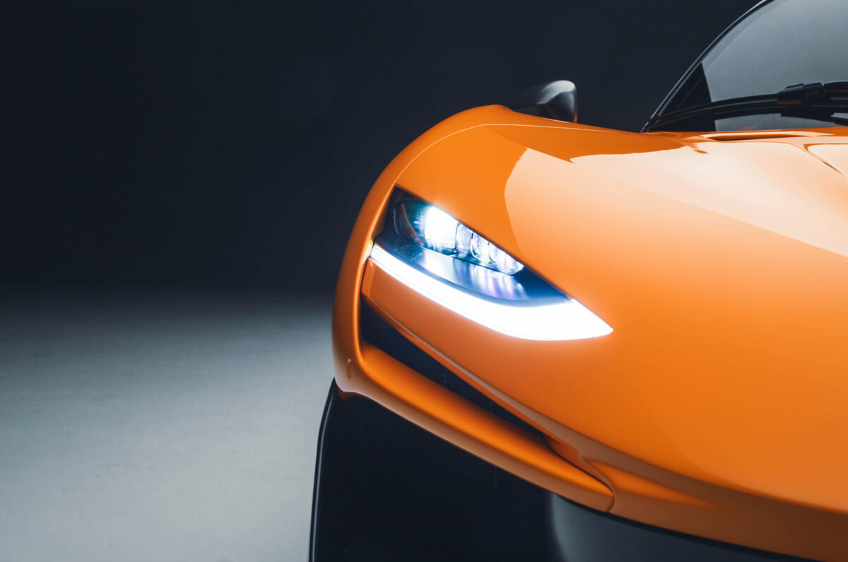 McLaren W1 revealed headlight McLaren W1 revealed headlight