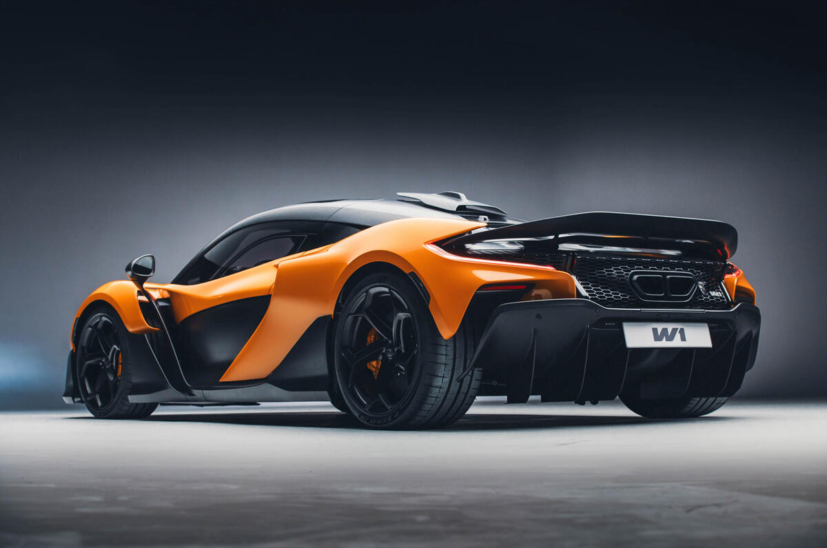 McLaren W1 revealed rear spoiler McLaren W1 revealed rear spoiler