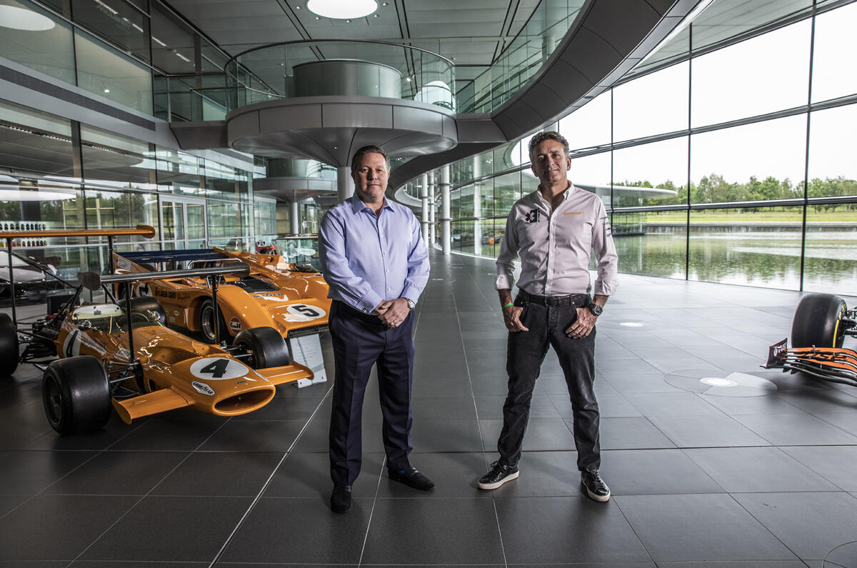 McLaren XE Zak Brown Alejandro Agag McLaren XE Zak Brown Alejandro Agag