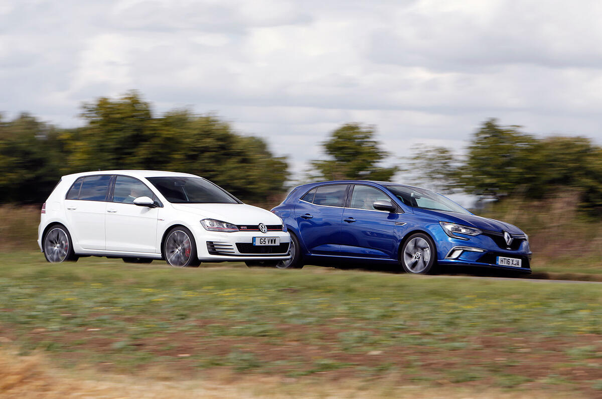Renault Mégane GT vs Ford Focus vs VW Golf GTI