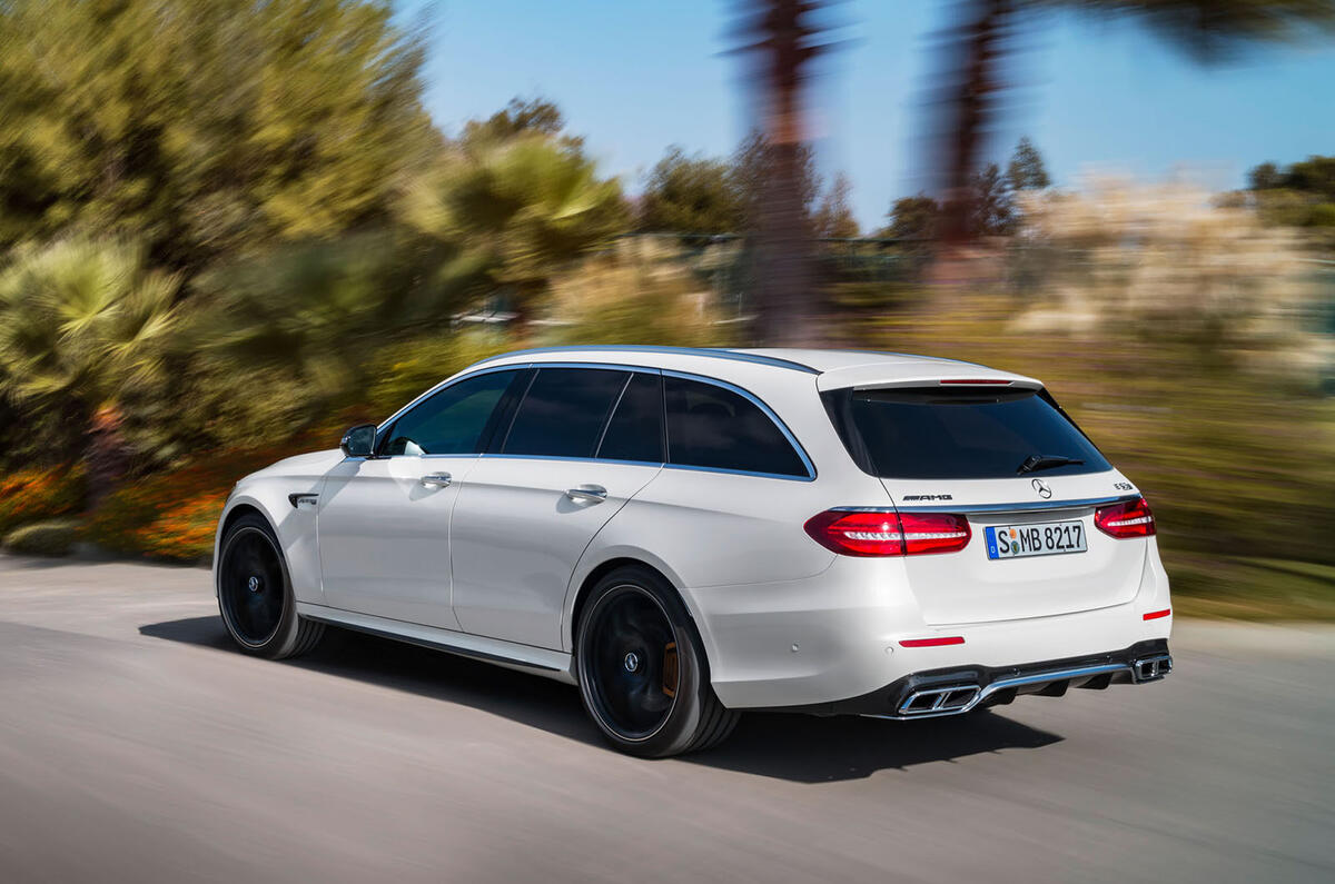 Mercedes-AMG E63 Estate side and back profile