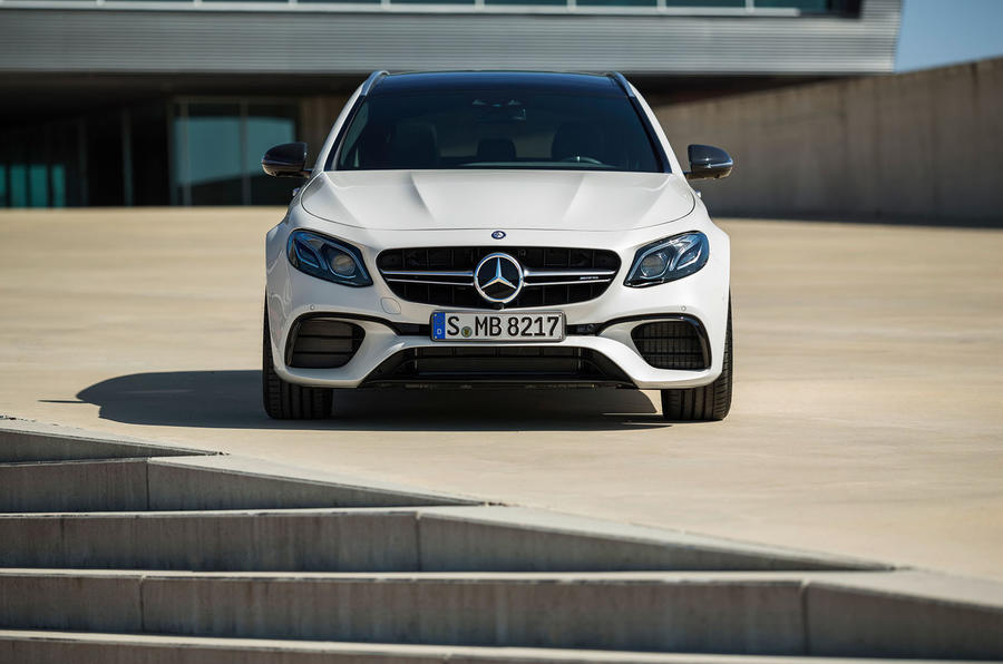 Mercedes-AMG E63 Estate headlights and grill