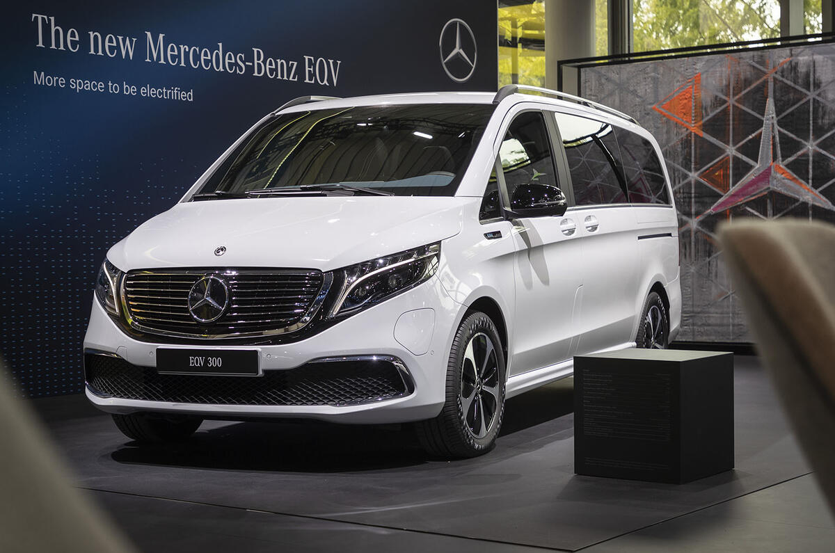 Mercedes-Benz EQV makes public debut at Frankfurt