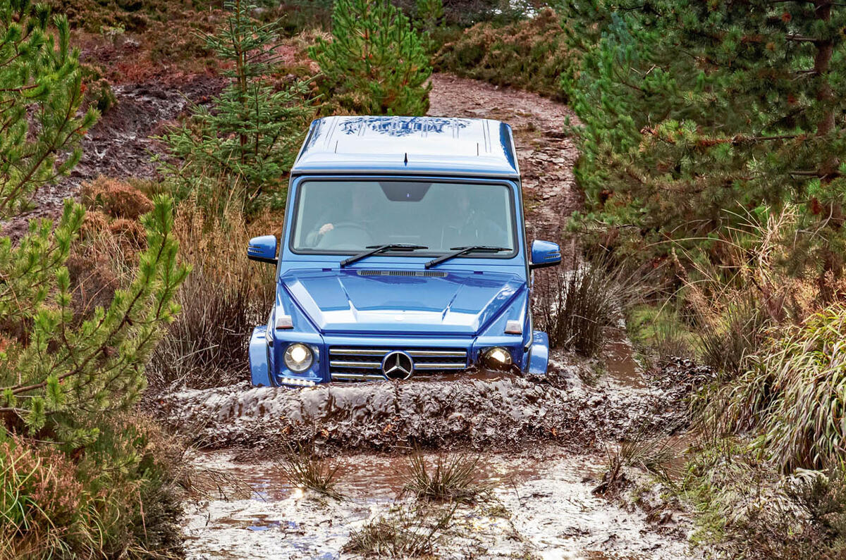 Off-roading in a Mercedes-Benz G-Class