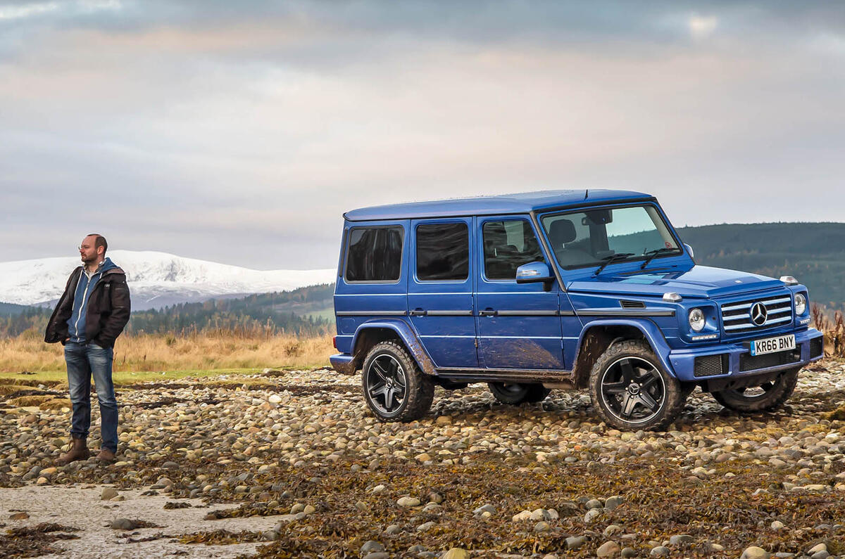 Off-roading in a Mercedes-Benz G-Class