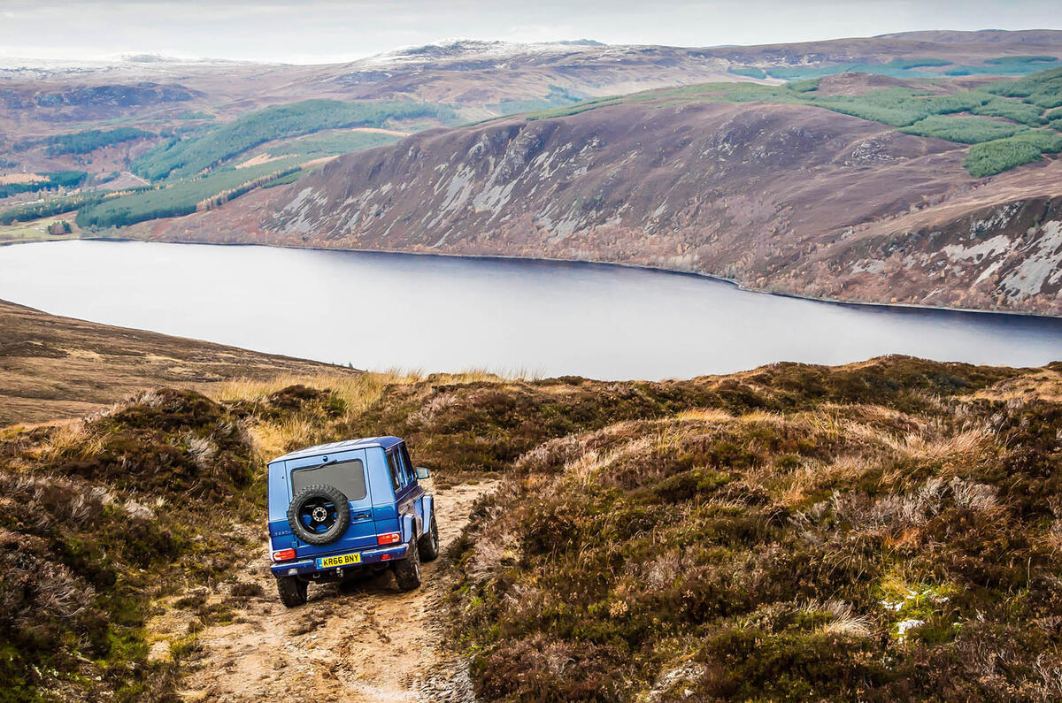 Off-roading in a Mercedes-Benz G-Class