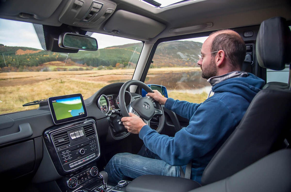 Off-roading in a Mercedes-Benz G-Class