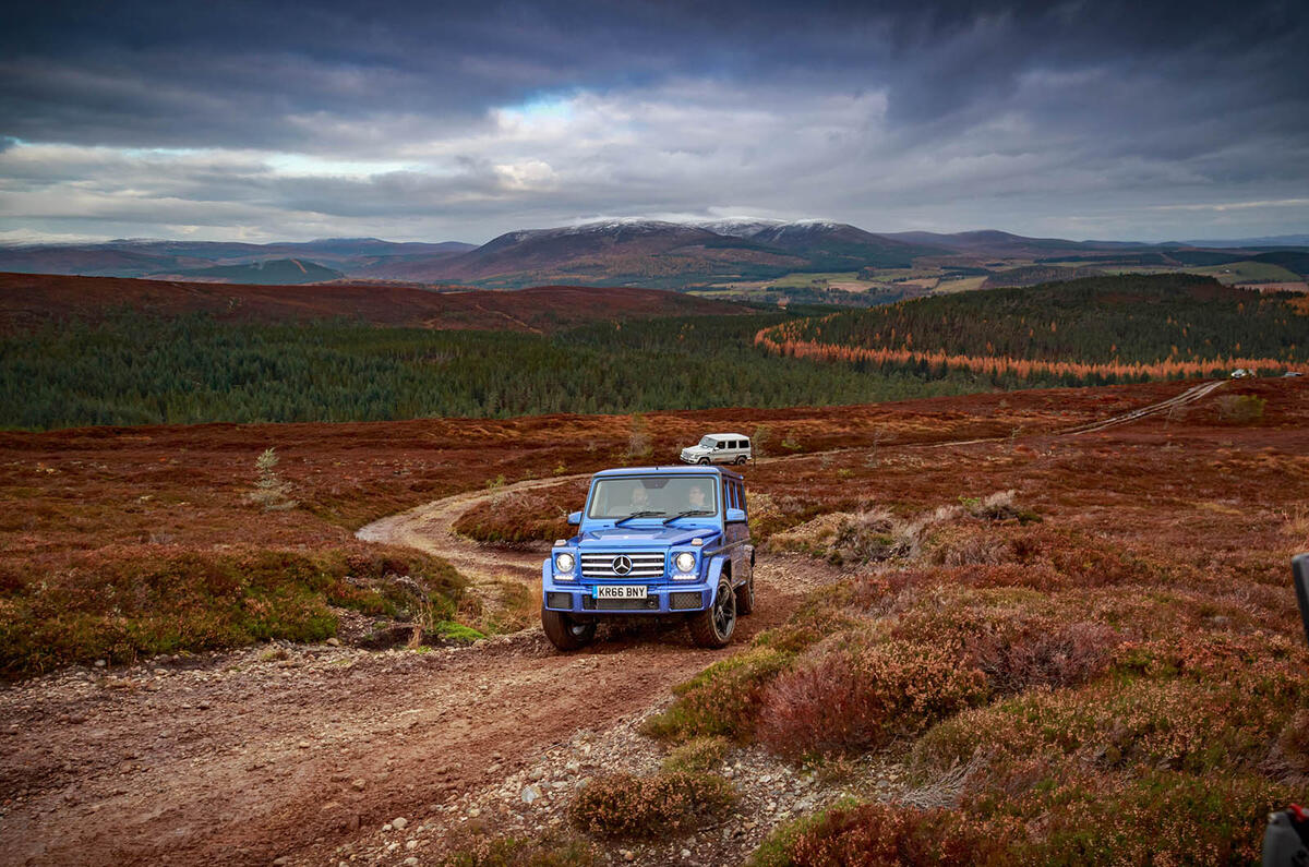 Off-roading in a Mercedes-Benz G-Class