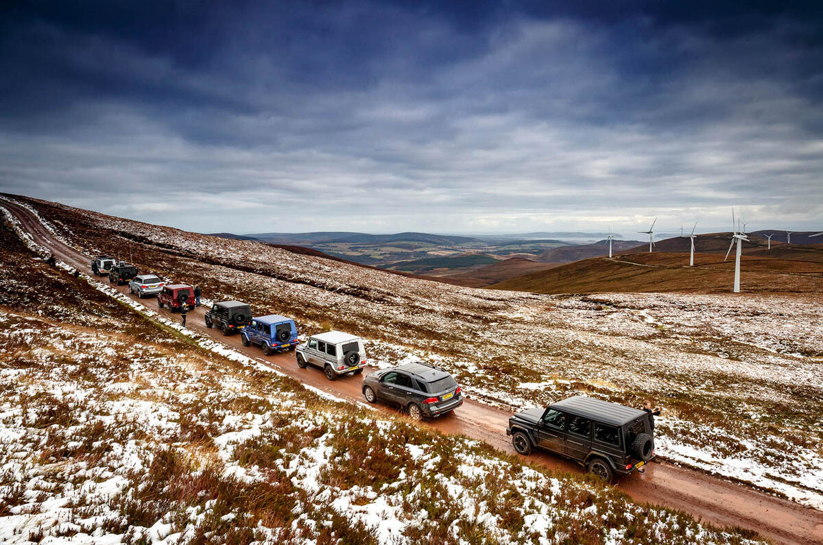 Off-roading in a Mercedes-Benz G-Class