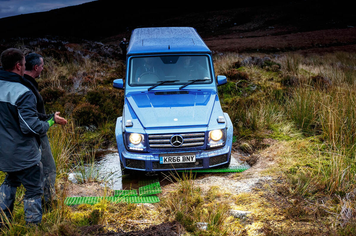 Off-roading in a Mercedes-Benz G-Class