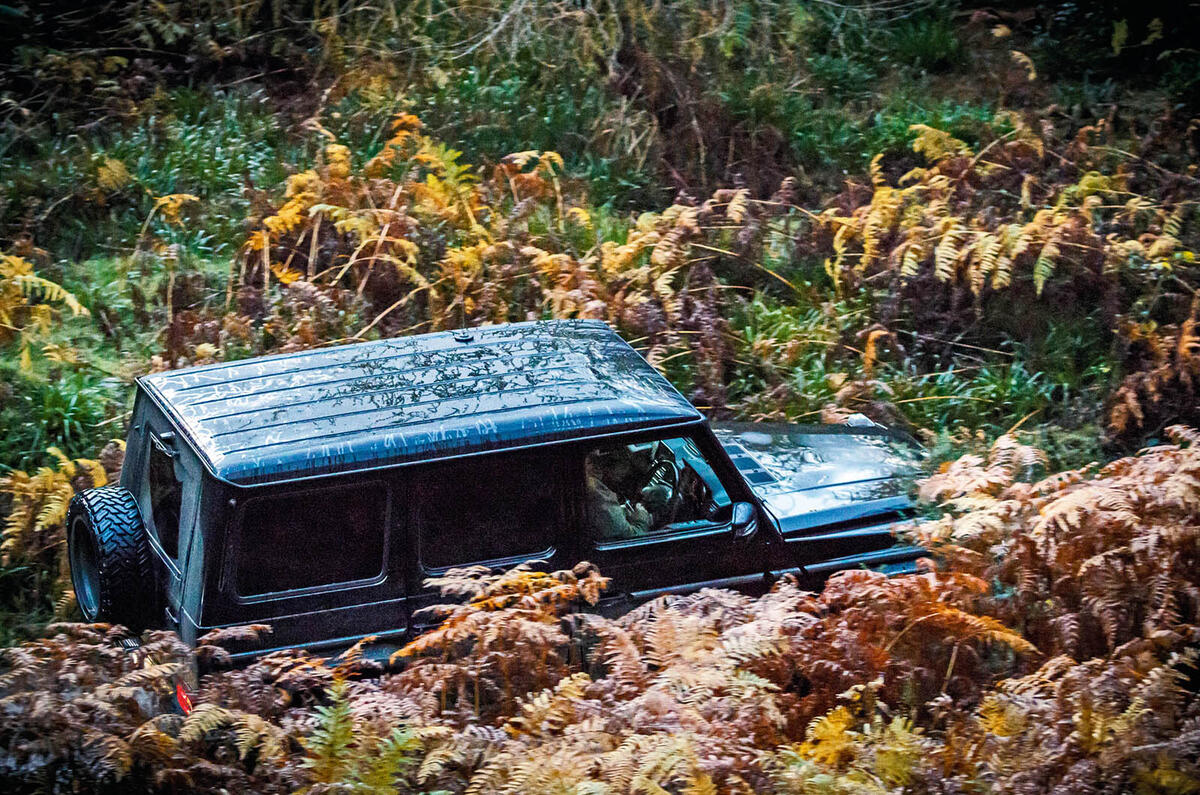 Off-roading in a Mercedes-Benz G-Class