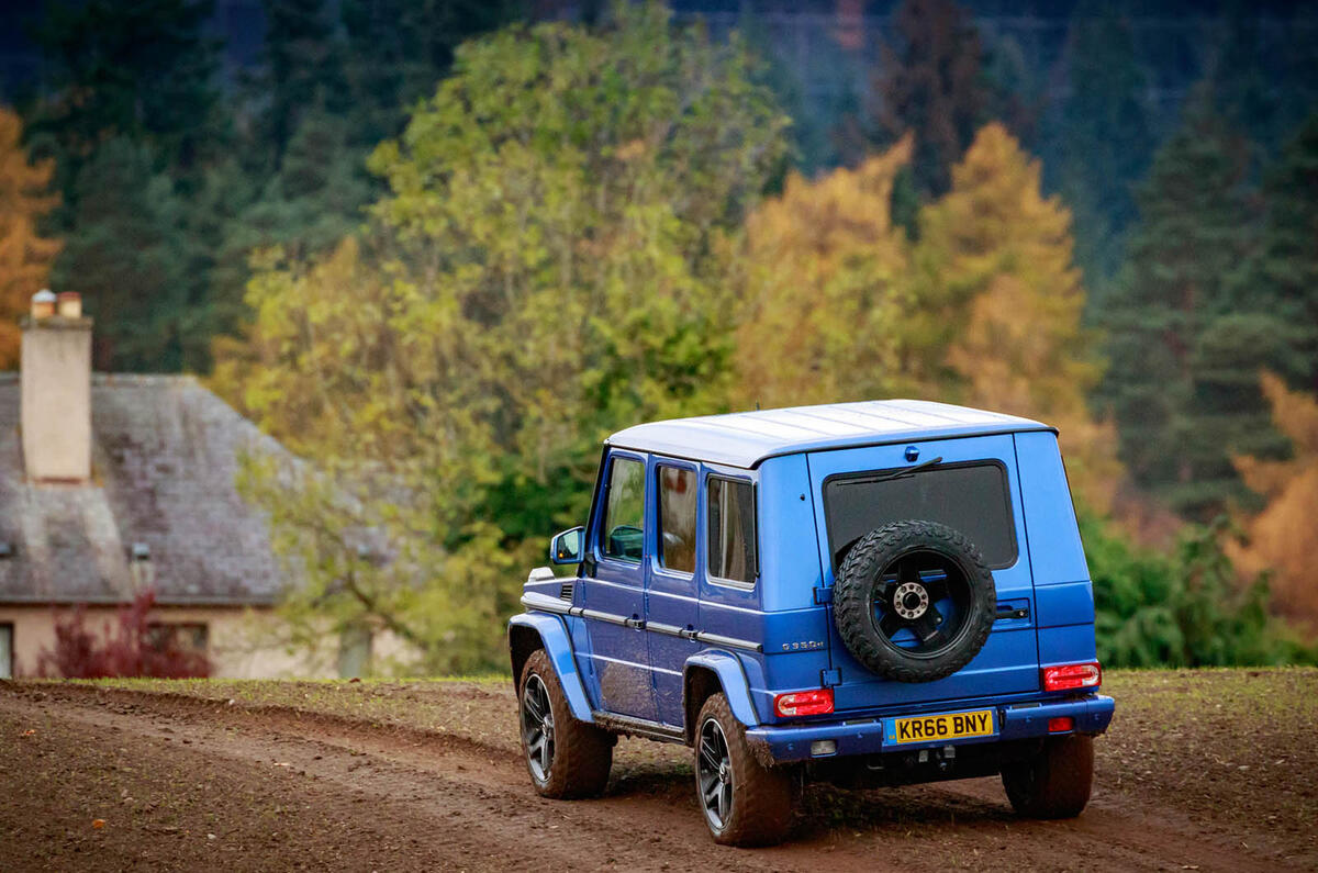 Off-roading in a Mercedes-Benz G-Class