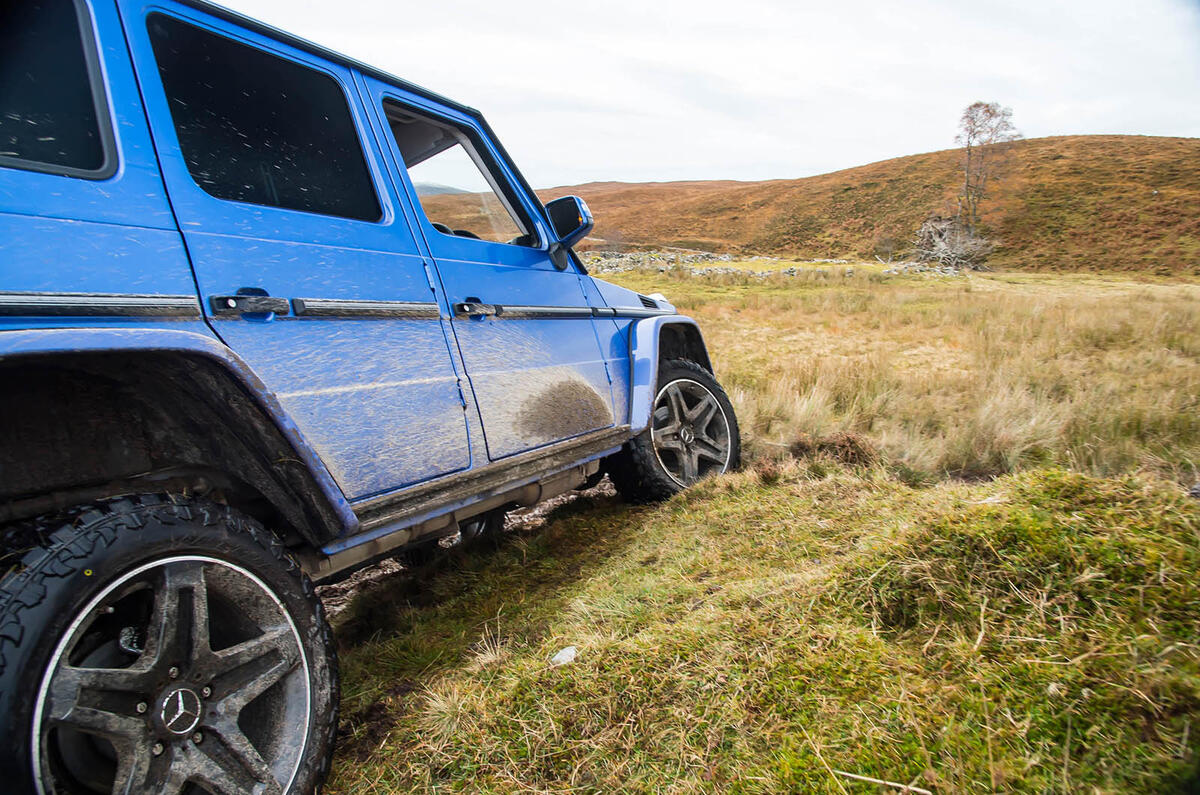 Off-roading in a Mercedes-Benz G-Class