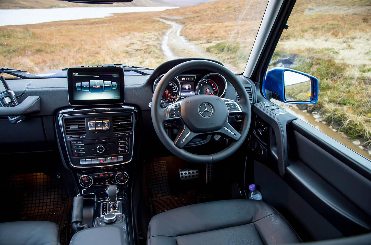 Off-roading in a Mercedes-Benz G-Class